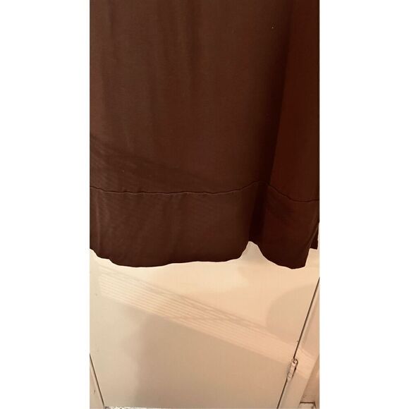 Eileen Fisher Brown Cozy Organic Cotton Interlock Top Size M - Picture 8 of 11